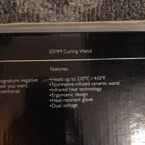 NuMe Ceramic Curling Wand 25mm - Picture 4 of 5